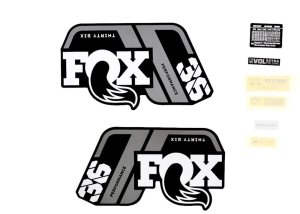 FOX 21 36 P-S gray Logo mat black 