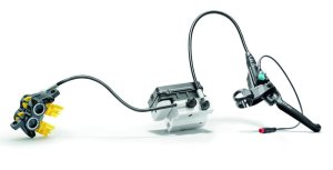 Bosch ABS Service Kit rechts 350/700mm inkl. Bremshebel und -sattel BAS100 schwarz 